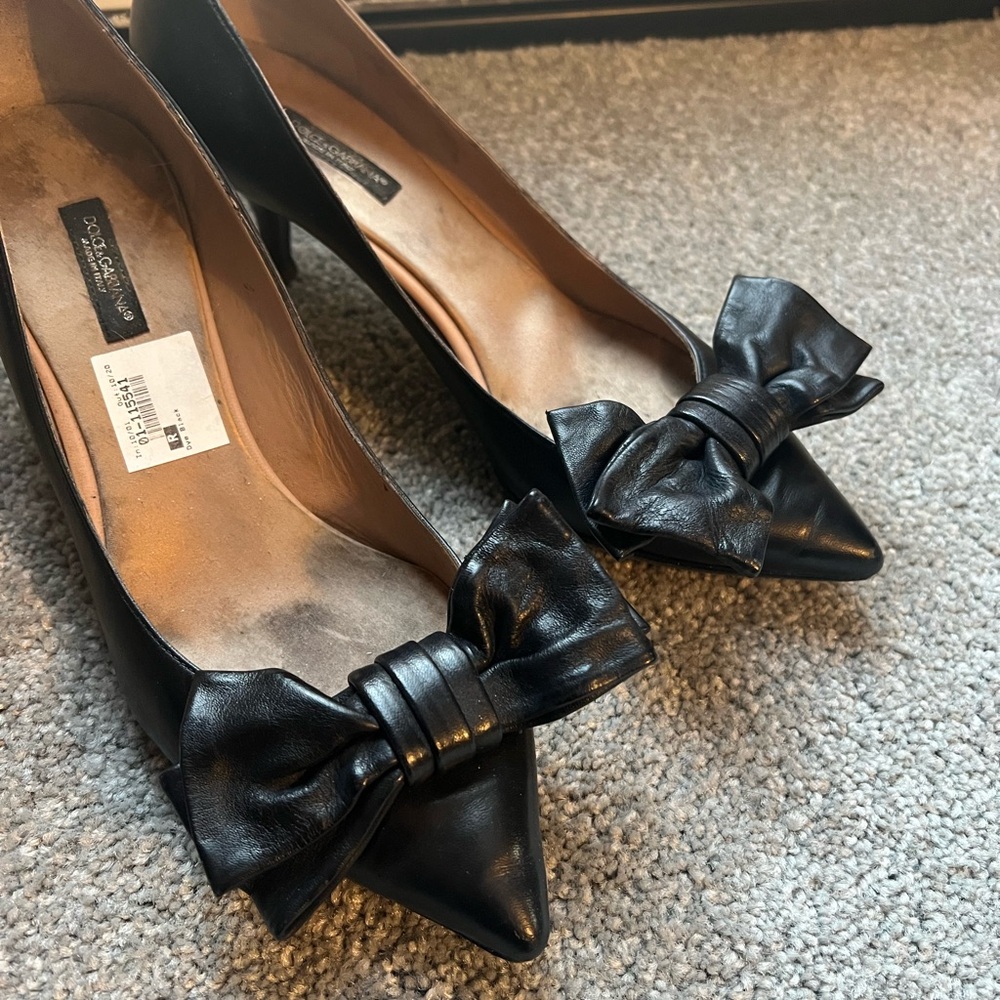 Dolce & Gabbana bow heels EU 38